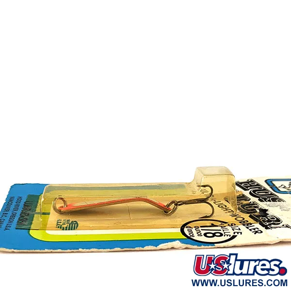 Luhr Jensen Hus-lure UV (світиться в ультрафіолеті), золото/червоний UV, 4 г, блесна коливалка (колебалка) #17152