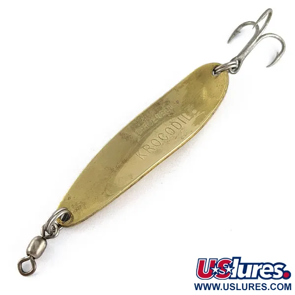 Luhr Jensen Krocodile #4, золото, 14 г, блесна коливалка (колебалка) #17185