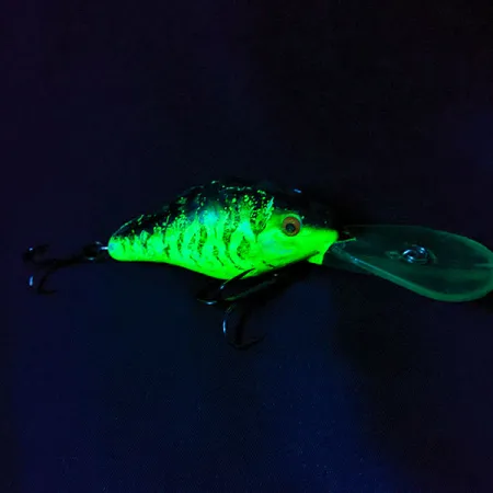 Mann's Bait  Mann's Razor Back 30+ Depth Plus UV (світиться в ультрафіолеті), Fire Tiger, 14 г, воблер #17278