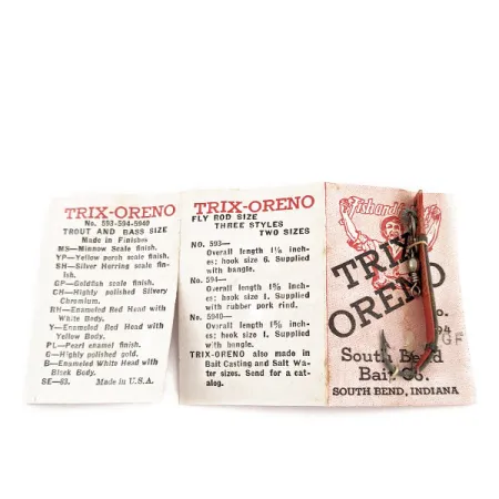 South Bend Trix-Oreno, Червоний, 2 г, блесна коливалка (колебалка) #17296