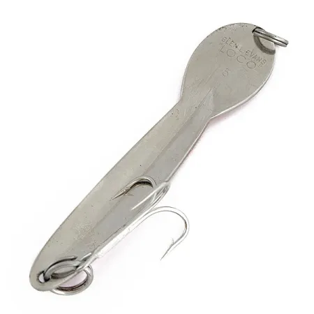 Glen Evans Loco 5, нікель/червоний, 28 г, блесна коливалка (колебалка) #17300