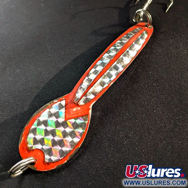  Glen Evans Loco 5, нікель/червоний, 28 г, блесна коливалка (колебалка) #17300