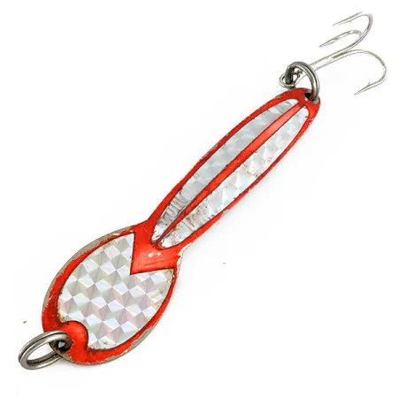 Glen Evans Loco 5, нікель/червоний, 28 г, блесна коливалка (колебалка) #17300