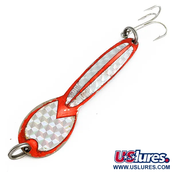  Glen Evans Loco 5, нікель/червоний, 28 г, блесна коливалка (колебалка) #17300