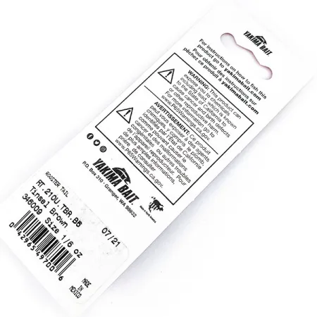 Yakima Bait Worden’s Original Rooster Tail, Tinsel Brown, 4,7 г, блешня оберталка (вертушка) #17303