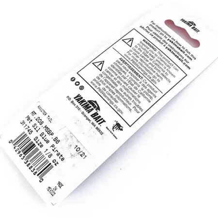 Yakima Bait Worden’s Original Rooster Tail, Blue Pirate, 3,6 г, блешня оберталка (вертушка) #17305