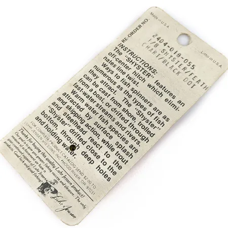 Luhr Jensen Shyster, золото, 3,5 г, блешня оберталка (вертушка) #17309