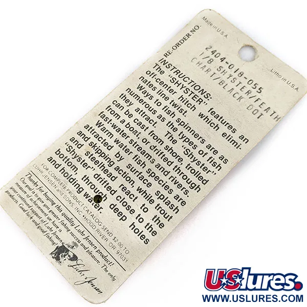  Luhr Jensen Shyster, золото, 3,5 г, блешня оберталка (вертушка) #17309