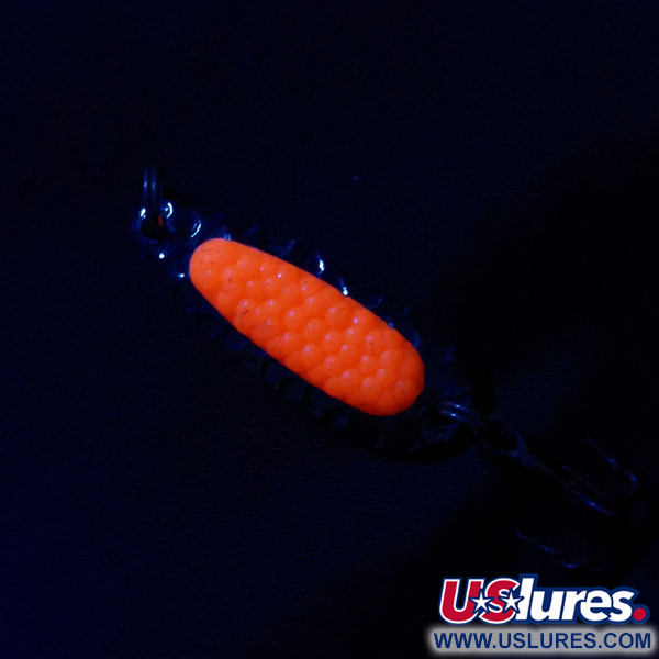  Blue Fox Pixee UV (світиться в ультрафіолеті), нікель/помаранчевий UV, 3,5 г, блесна коливалка (колебалка) #17340
