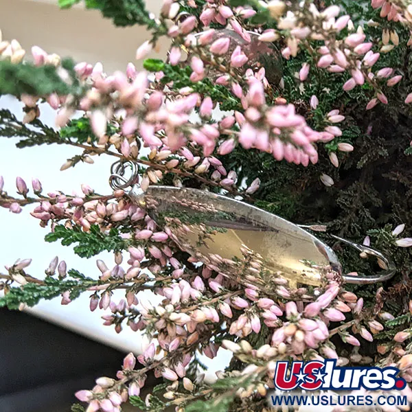  Незачіпляйка Johnson Silver Minnow Spinner Spoon покриття сріблом, з пелюсткою, срібло, 9 г, блесна коливалка (колебалка) #17374