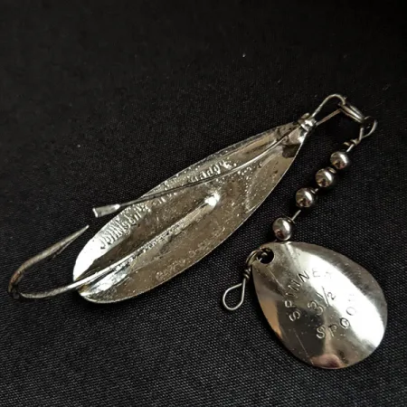Незачіпляйка Johnson Silver Minnow Spinner Spoon покриття сріблом, з пелюсткою, срібло, 9 г, блесна коливалка (колебалка) #17374