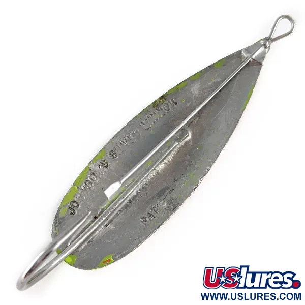  Незачіпляйка Johnson Silver Minnow UV (світиться в ультрафіолеті), Fire Tiger, 17 г, блесна коливалка (колебалка) #17409