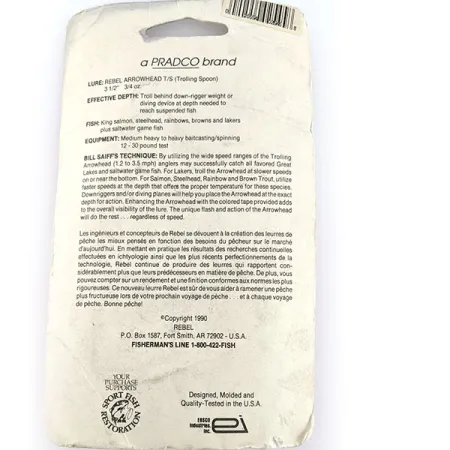 Rebel Arrowhead, Чорний, 17 г, блесна коливалка (колебалка) #17547