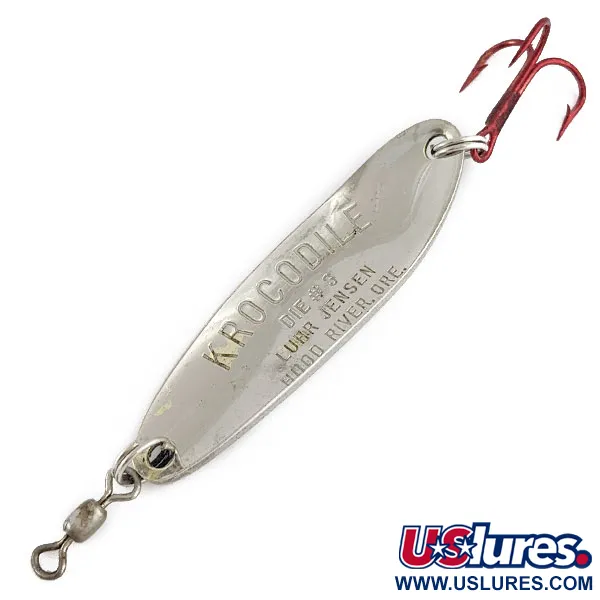 Luhr Jensen Krocodile #3, нікель, 14 г, блесна коливалка (колебалка) #17565