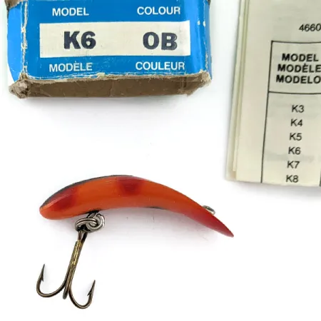 Helin Tackle Kwikfish K6, Червоний OB, 2,5 г, воблер #17567