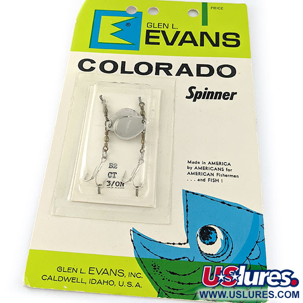  Glen Evans Colorado Spinner 3/0, нікель, 1,4 г, блешня оберталка (вертушка) #17581