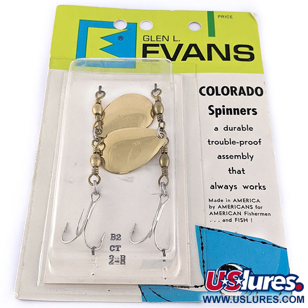  Glen Evans Colorado Spinner 2, Золото, 7 г, блешня оберталка (вертушка) #17891