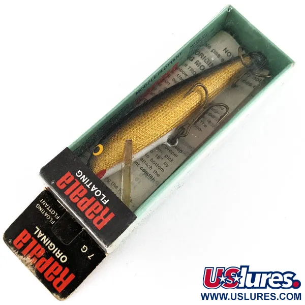  Rapala Original Floater F7 (Finland), G (Gold), 4 г, воблер #17593