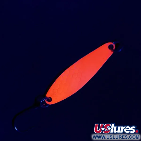 Luhr Jensen Needle fish 2 UV (світиться в ультрафіолеті), Білий/оранжевий UV, 3 г, блесна коливалка (колебалка) #17598