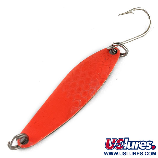 Luhr Jensen Needle fish 2 UV (світиться в ультрафіолеті), Білий/оранжевий UV, 3 г, блесна коливалка (колебалка) #17598