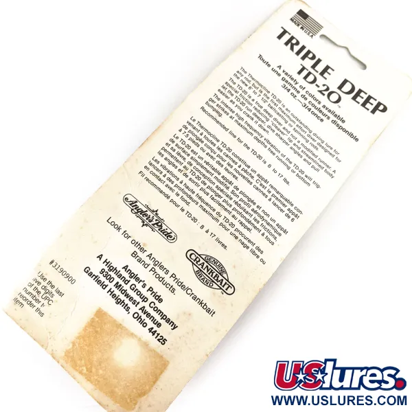 Other Angler's Pride Triple deep TD-20, Blugill Perch, 21 г, воблер #17638