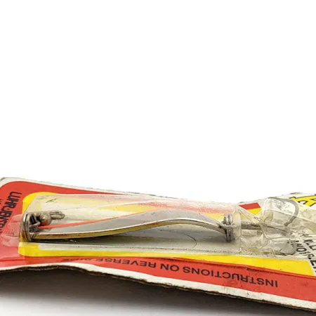 Luhr Jensen ​Krocodile #3 UV (світиться в ультрафіолеті) (1970-х), нікель/червоний UV, 9 г, блесна коливалка (колебалка) #17644