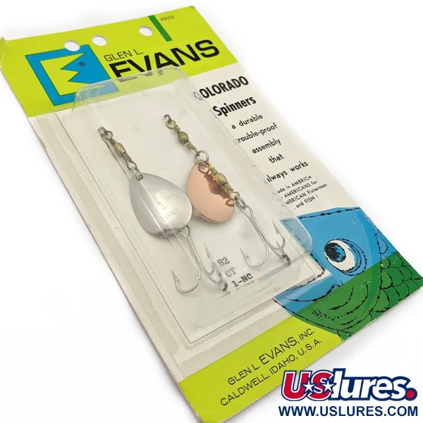  Glen Evans Colorado Spinner 1, Нікель/мідь, 5 г, блешня оберталка (вертушка) #17890