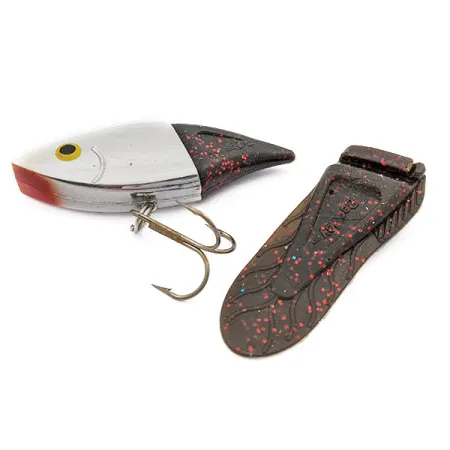 Berkley PowerBait Power Rattle із змінним силіконовим хвостом, Срібний/Червоний блиск, 14 г, воблер #17660