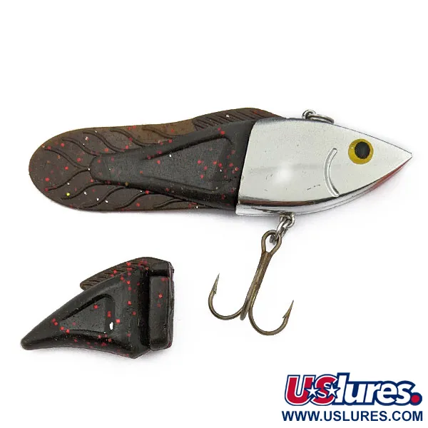  Berkley PowerBait Power Rattle із змінним силіконовим хвостом, Срібний/Червоний блиск, 14 г, воблер #17660