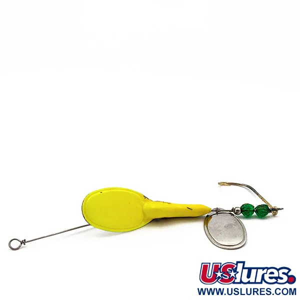 Other Pa's Double Trouble Deep Diver, Жовтий UV - світиться в ультрафіолеті, 21 г, блешня оберталка (вертушка) #17689
