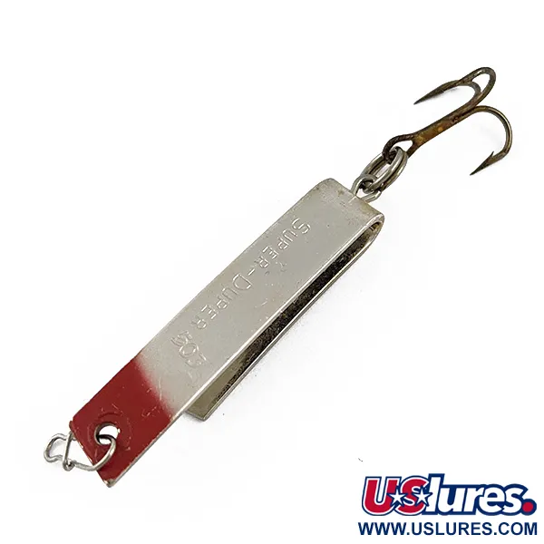South Bend Super-Duper 503, нікель/червоний, 4,3 г, блесна коливалка (колебалка) #17855