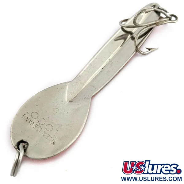  Glen Evans Loco 5, Нікель/червоний, 28 г, блесна коливалка (колебалка) #17923