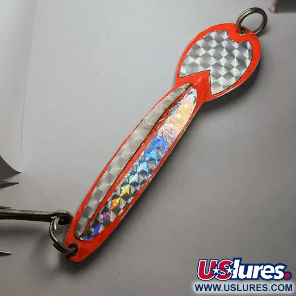  Glen Evans Loco 5, Нікель/червоний, 28 г, блесна коливалка (колебалка) #17923