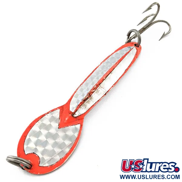  Glen Evans Loco 5, Нікель/червоний, 28 г, блесна коливалка (колебалка) #17923