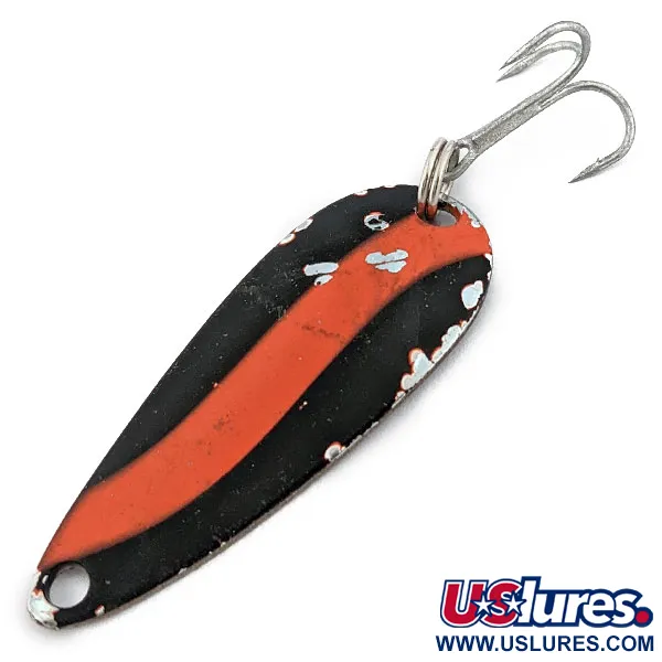 Worth Chippewa Steel Spoon, Чорний/червоний/нікель, 6 г, блесна коливалка (колебалка) #17927