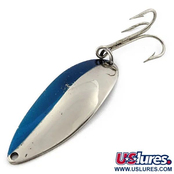 Seneca Little Cleo (Hula Girl), Нікель/синій, 21 г, блесна коливалка (колебалка) #17928