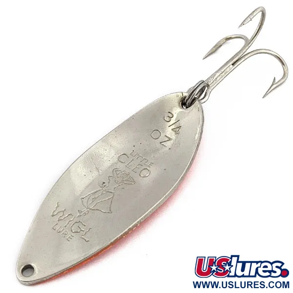 Seneca Little Cleo (Hula Girl), Нікель/помаранчевий, 21 г, блесна коливалка (колебалка) #17940