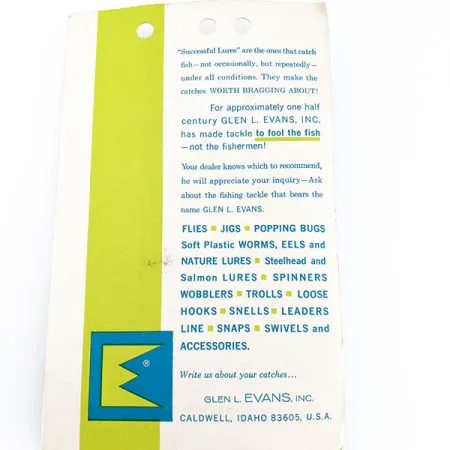 Glen Evans Colorado Spinner 1, Нікель, 5 г, блешня оберталка (вертушка) #17963