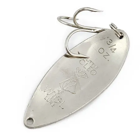 Seneca Little Cleo (Hula Girl), Нікель/зелений, 21 г, блесна коливалка (колебалка) #17965