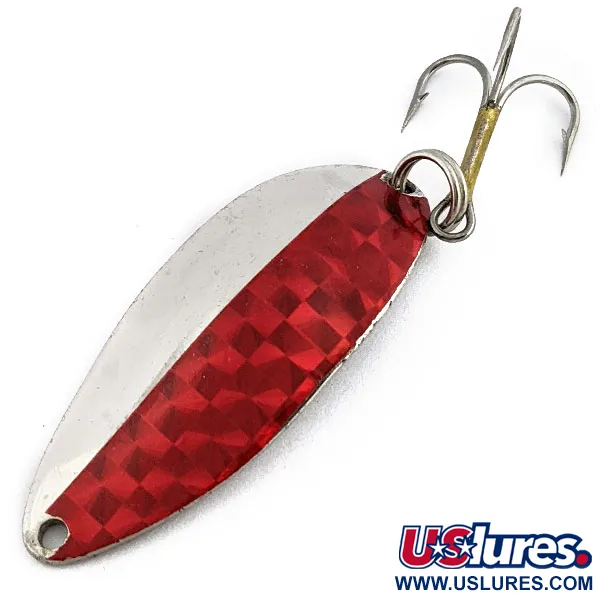 Seneca Little Cleo (Hula Girl), Нікель/червоний, 14 г, блесна коливалка (колебалка) #17969