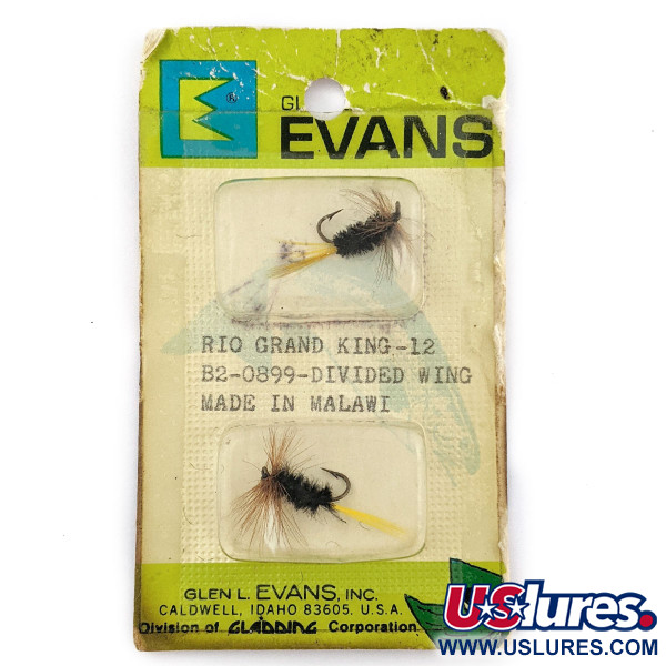  Glen Evans Rio Grand King 12 Fly, Чорний/жовтий, , до рибалки #17994