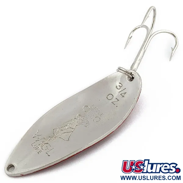 Seneca Little Cleo (Hula Girl), Червоний/білий/нікель, 21 г, блесна коливалка (колебалка) #18032