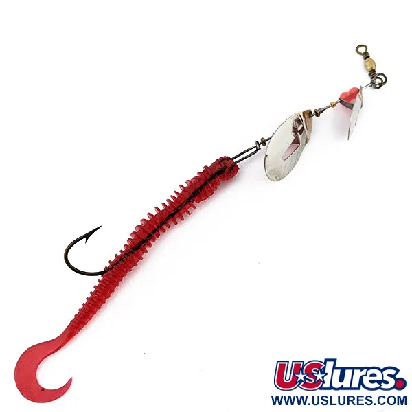 Pflueger June Bug, Нікель/золото/червоний, 9 г, блешня оберталка (вертушка) #18037