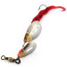  Pflueger June Bug, Нікель/золото/червоний, 9 г, блешня оберталка (вертушка) #18037