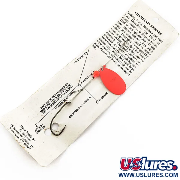 Other P Spitzner Champlain Spinner UV, UV red, 2,7 г, блешня оберталка (вертушка) #18047