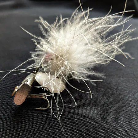 Uncle Josh Marabou Spinrite, Нікель, 9 г, блесна коливалка (колебалка) #18051