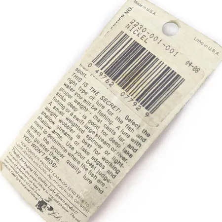 Luhr Jensen Indiana Spinner , Нікель, 1, блешня оберталка (вертушка) #18054