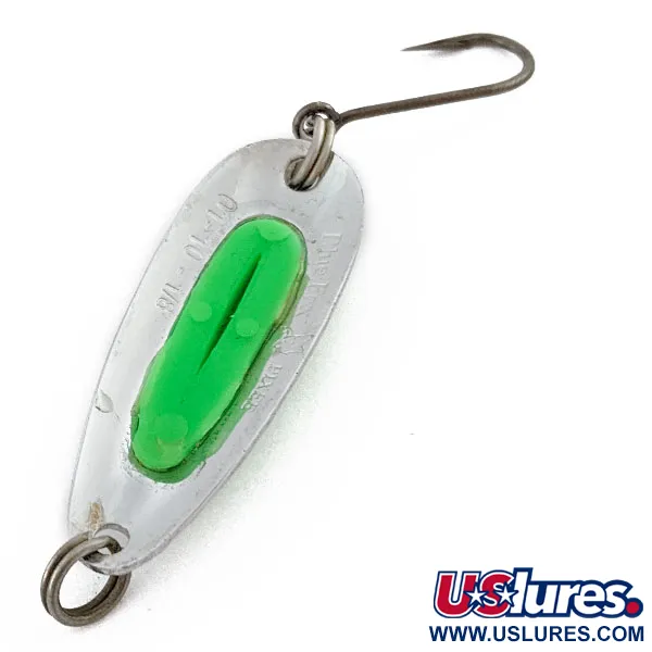  Blue Fox Pixee, нікель/зелений UV, 3,5 г, блесна коливалка (колебалка) #18098