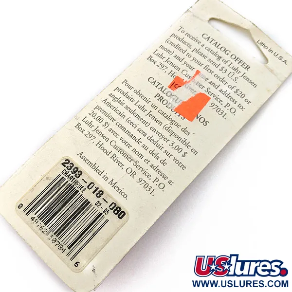  Luhr Jensen Hot Tail, шартрез, 3,5 г, блешня оберталка (вертушка) #18117