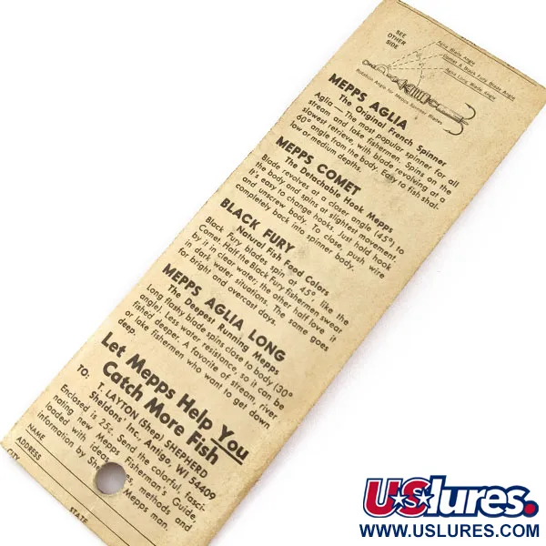 Mepps Black Fury 1 Dressed (білячий хвіст)